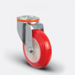 Колесо полиуретановое поворотное под болт 100 мм диск-полиамид (EM 04 ZKP 100)