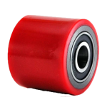 Колесо (красное) б/г полиуретан. без кронштейна малое для рохли 80*50мм (104080) 